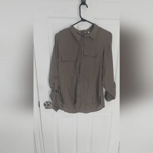 Army green blouse - Picture 2 of 3